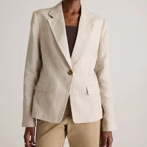 NWT Quince Linen Structured Blazer